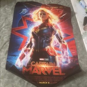 Captain Marvel Movie Poster 27x40 Double Sided ORIGIN Theatrical Disney